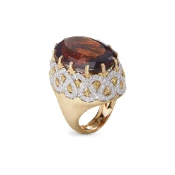 Buccellati MOSAICO YELLOW AND WHITE GOLD RING
