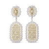 Buccellati MOSAICO YELLOW AND WHITE GOLD EARRINGS