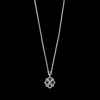 Buccellati OPERA FULL PAVE' WHITE AND YELLOW GOLD SET PENDANT WITH DIAMONDS