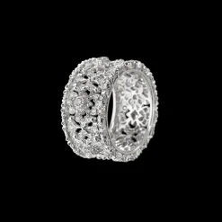 Buccellati OPERA FULL PAVE' WHITE GOLD ETERNELLE RING