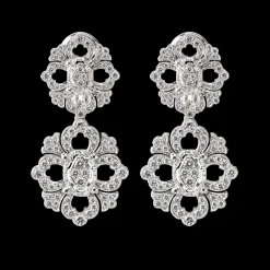 Buccellati OPERA FULL PAVE' WHITE GOLD SET EARRINGS WITH DIAMONDS