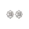 Buccellati OPERA FULL PAVE' WHITE GOLD EARRINGS WITH DIAMONDS