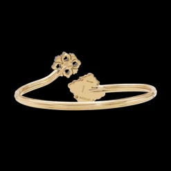 Buccellati OPERA TULLE AND WHITE GOLD BRACELET WITH RED ENAMEL BACKGROUND