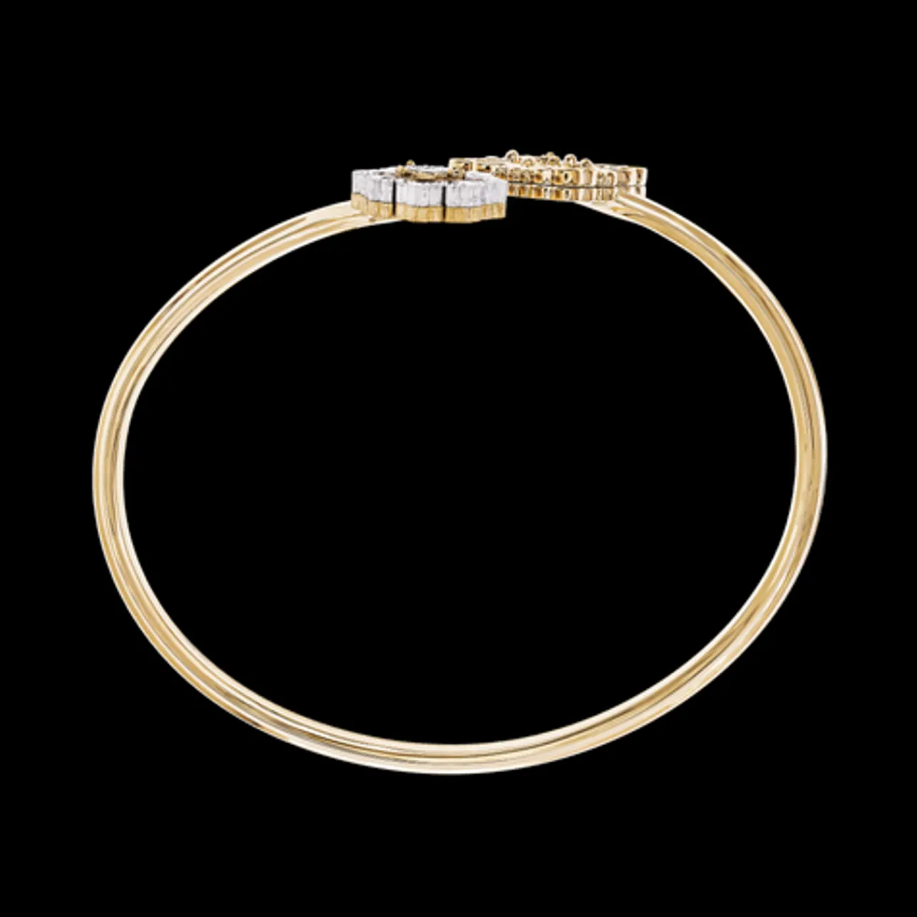 Buccellati OPERA TULLE AND WHITE GOLD BRACELET WITH RED ENAMEL BACKGROUND