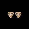 Buccellati OPERA TULLE EARRINGS IN YELLOW AND WHITE GOLD WITH DIAMONDS