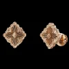 Buccellati OPERA TULLE PINK GOLD BUTTON EARRINGS WITH ONYX