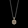 Buccellati OPERA TULLE WHITE AND YELLOW GOLD PREMIUM PENDANT AND DIAMONDS