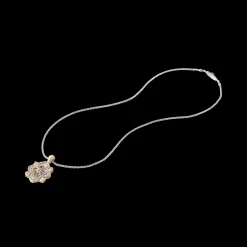 Buccellati OPERA TULLE WHITE AND YELLOW GOLD PREMIUM PENDANT AND DIAMONDS