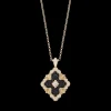 Buccellati OPERA TULLE YELLOW AND WHITE GOLD MAXI PENDANT