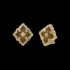 Buccellati OPERA TULLE YELLOW GOLD EARRINGS WITH ONYX