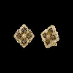 Buccellati OPERA TULLE YELLOW GOLD EARRINGS WITH ONYX