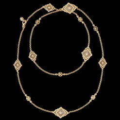 Buccellati OPERA TULLE YELLOW GOLD NECKLACE WITH MOTHER OF PEARL