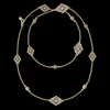 Buccellati OPERA TULLE YELLOW GOLD NECKLACE WITH MICRO LOGO ELEMENTS