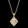 Buccellati OPERA TULLE YELLOW GOLD PENDANT WITH MOTHER OF PEARL