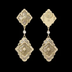 Buccellati OPERA TULLE YELLOW GOLD PENDANT EARRINGS