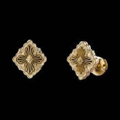 Buccellati OPERA TULLE YELLOW GOLD SET EARRINGS WITH ONYX