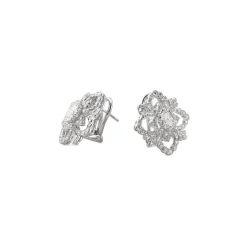 Buccellati OPERA WHITE GOLD HIGH JEWELLERY BUTTON EARRINGS