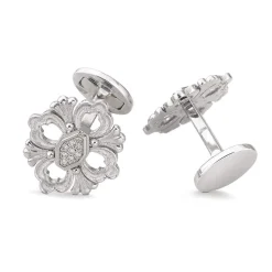Buccellati OPERA WHITE GOLD MULTI-FACETED CUFFLINKS