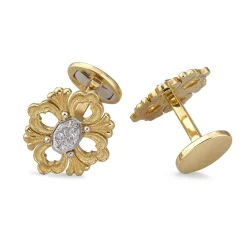 Buccellati OPERA YELLOW AND WHITE GOLD CUFFLINKS
