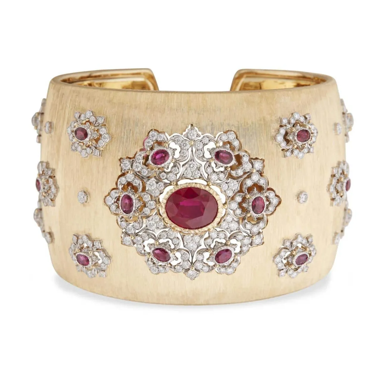 Buccellati OPERA YELLOW AND WHITE GOLD HIGH JEWELLERY BRACELET