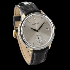Buccellati ORNATINO PINK AND WHITE GOLD LEATHER WATCH