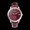 Buccellati ORNATINO WHITE GOLD LEATHER ENGRAVED WATCH