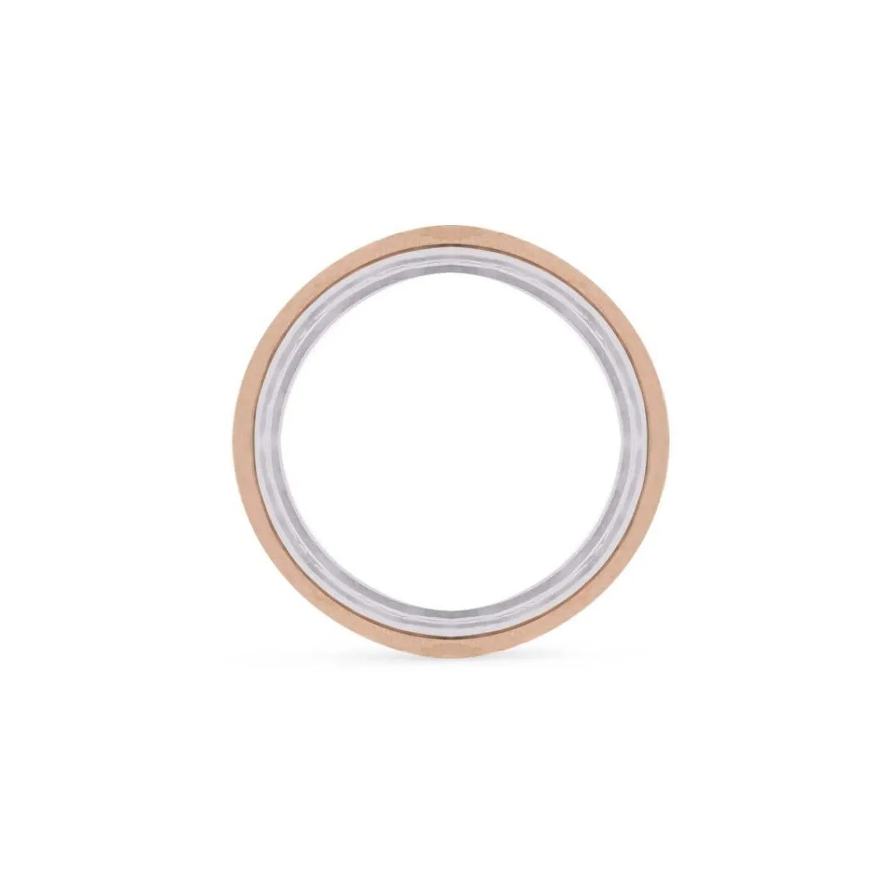 Buccellati PINK AND WHITE GOLD ETERNELLE WEDDING RING