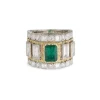 Buccellati PREMIUM BAND WHITE AND YELLOW GOLD SET RING WITH DIAMONDS