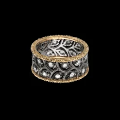Buccellati RAMAGE WHITE AND YELLOW GOLD SET ETERNELLE WITH DIAMONDS