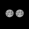 Buccellati RAMAGE WHITE GOLD BUTTON EARRINGS