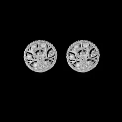 Buccellati RAMAGE WHITE GOLD BUTTON EARRINGS