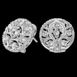 Buccellati RAMAGE WHITE GOLD BUTTON EARRINGS