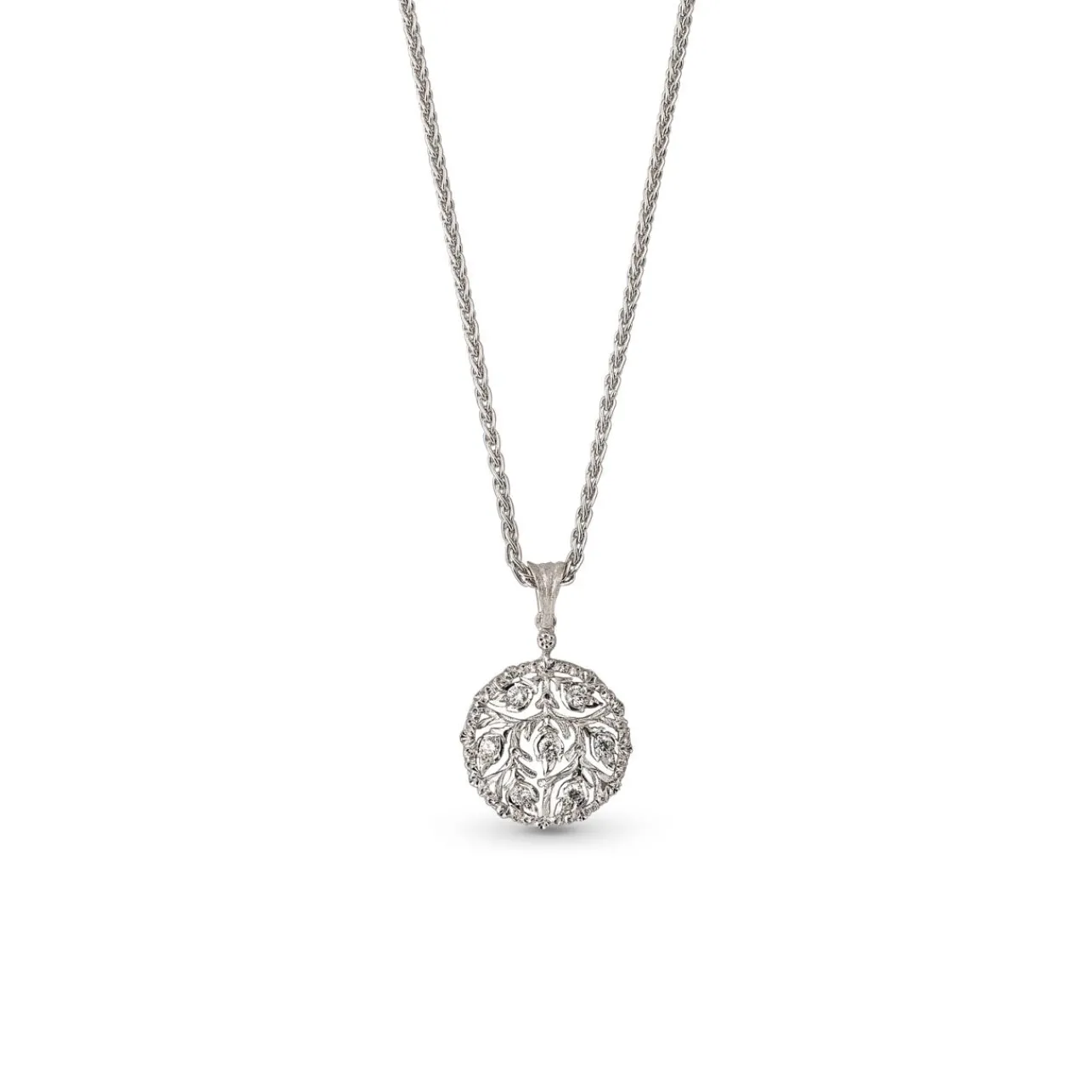 Buccellati RAMAGE WHITE GOLD SET PENDANT WITH DIAMONDS