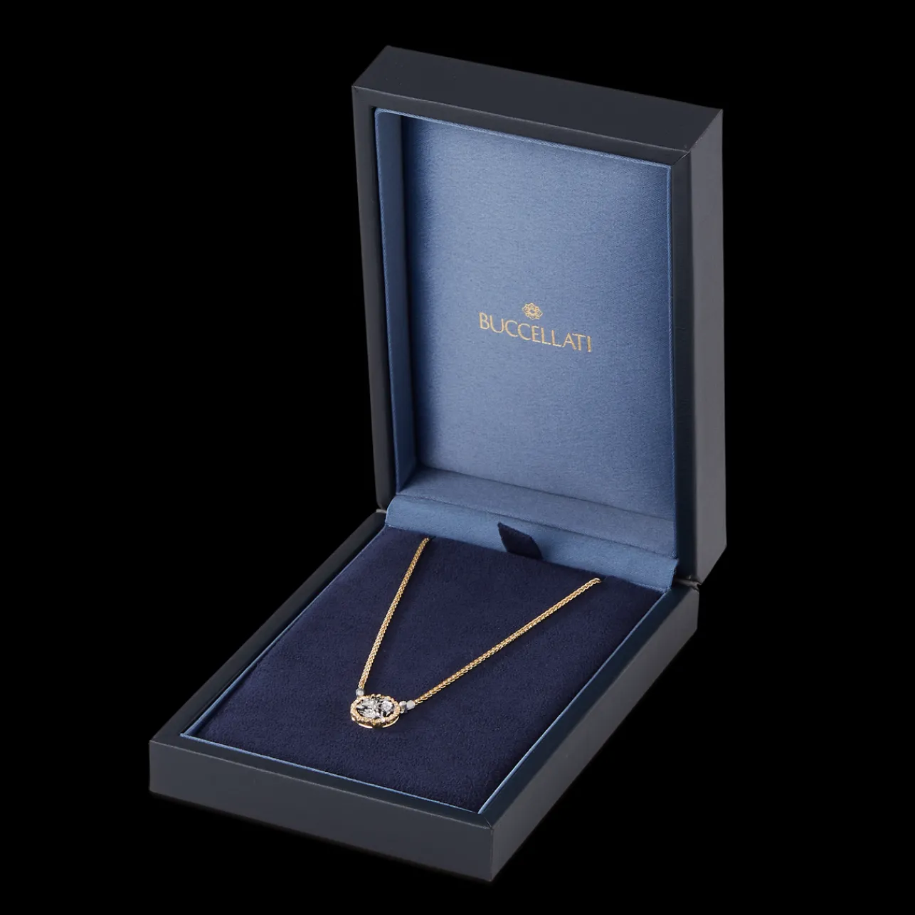 Buccellati RAMAGE YELLOW AND WHITE GOLD PENDANT
