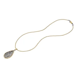 Buccellati RAMAGE YELLOW AND WHITE GOLD SET PENDANT WITH DIAMONDS