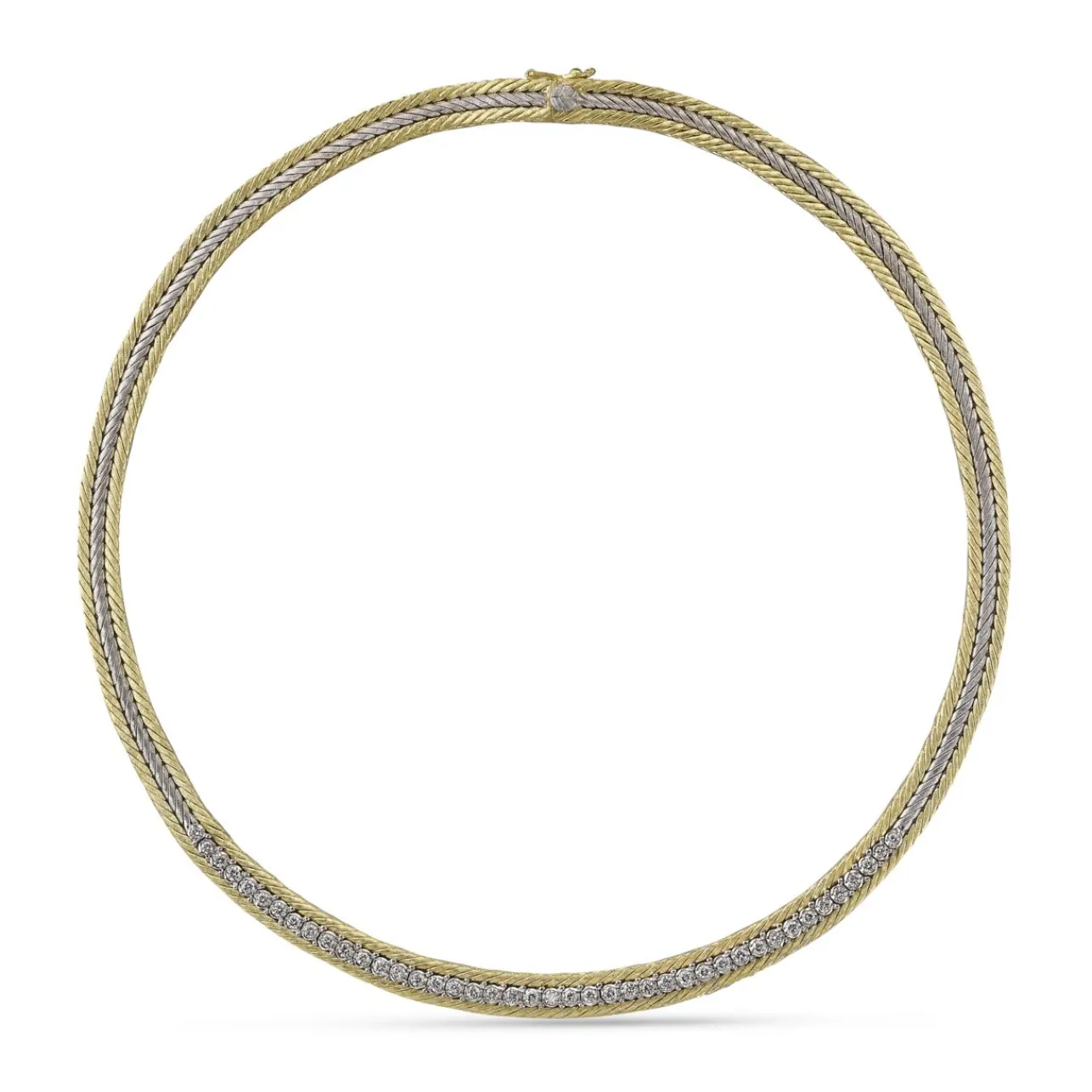Buccellati RASO YELLOW AND WHITE GOLD NECKLACE