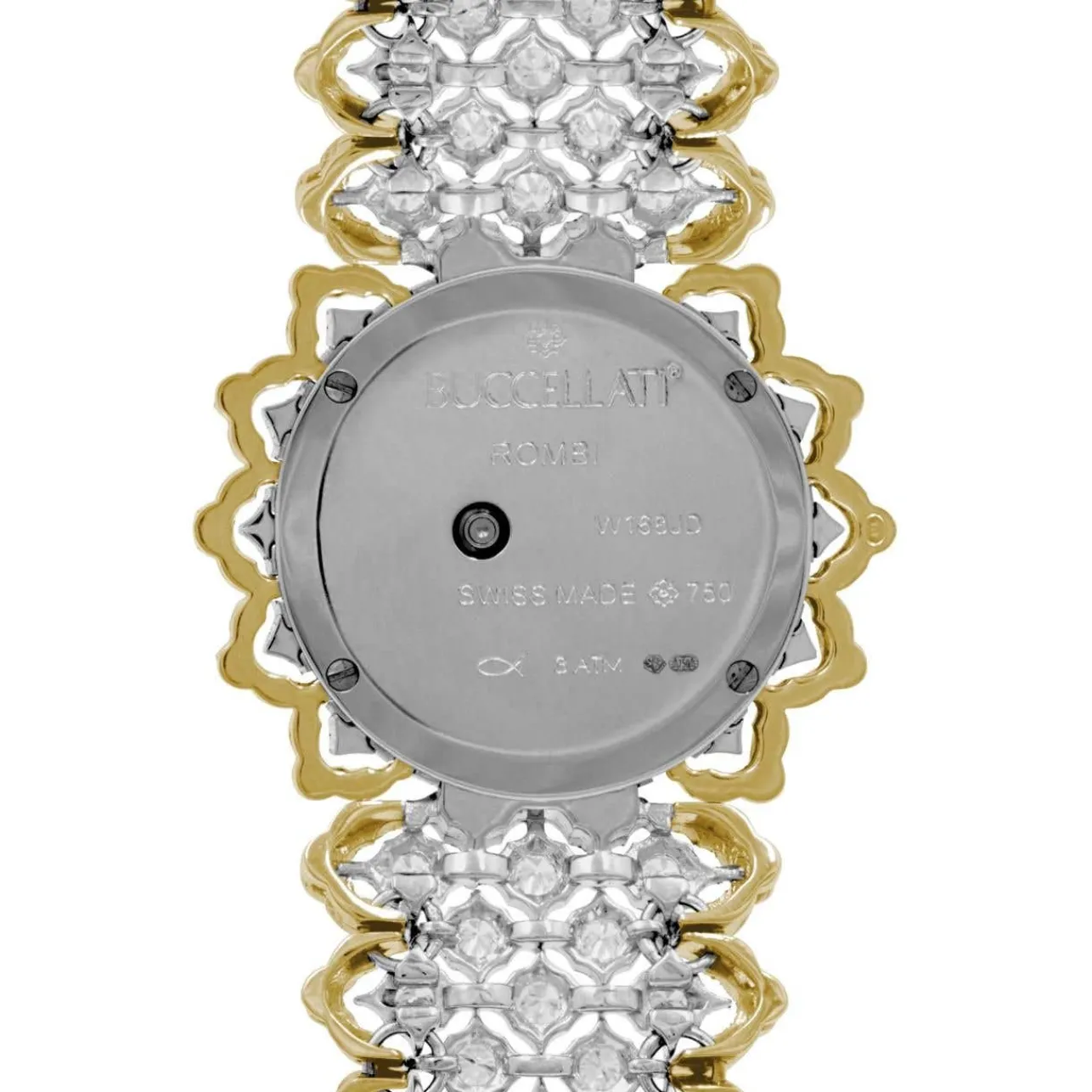Buccellati ROMBI WHITE AND YELLOW GOLD WATCH
