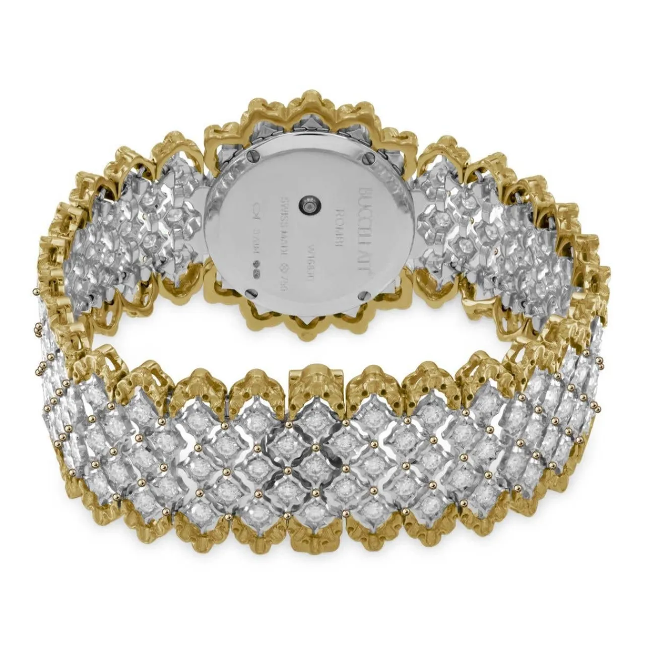 Buccellati ROMBI WHITE AND YELLOW GOLD WATCH
