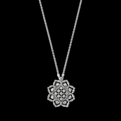 Buccellati ROMBI WHITE GOLD PENDANT WITH DIAMONDS
