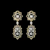 Buccellati ROMBI YELLOW AND WHITE GOLD EARRINGS