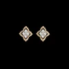 Buccellati ROMBI YELLOW AND WHITE GOLD EARRINGS