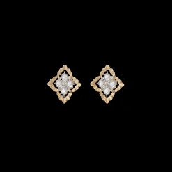 Buccellati ROMBI YELLOW AND WHITE GOLD EARRINGS