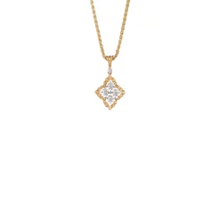 Buccellati ROMBI YELLOW AND WHITE GOLD PENDANT