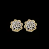 Buccellati ROMBI YELLOW AND WHITE GOLD EARRINGS WITH DIAMONDS