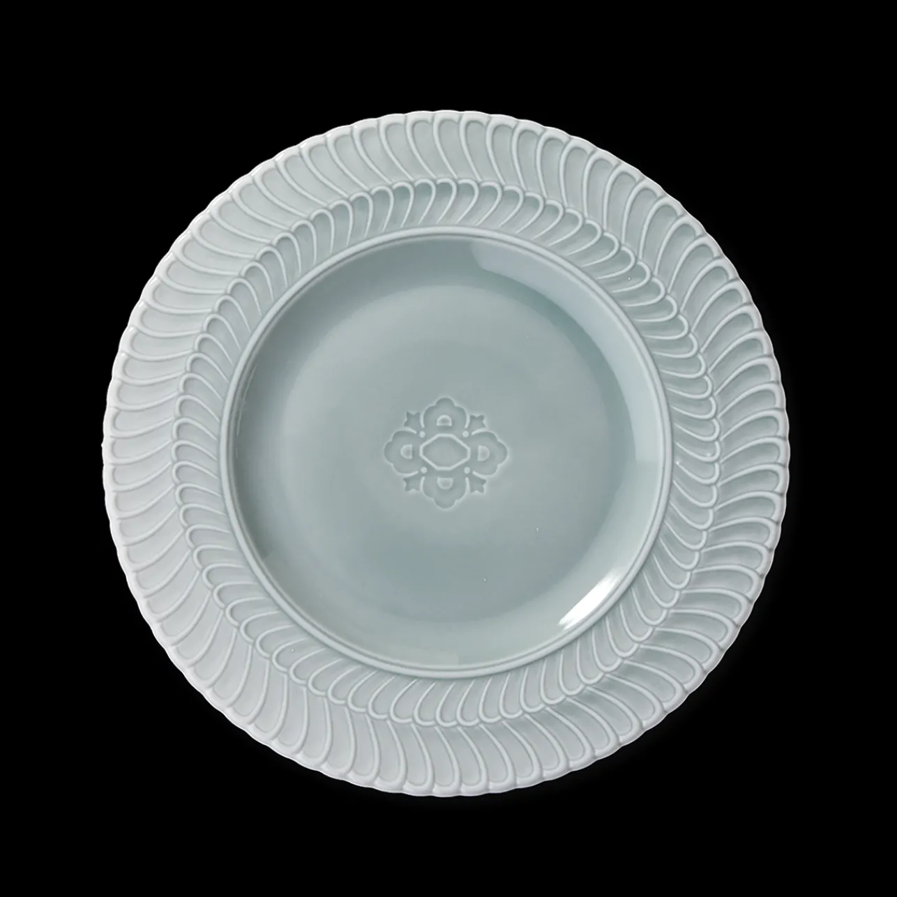 Buccellati ROUCHE TANG GREEN PORCELAIN DESSERT PLATE