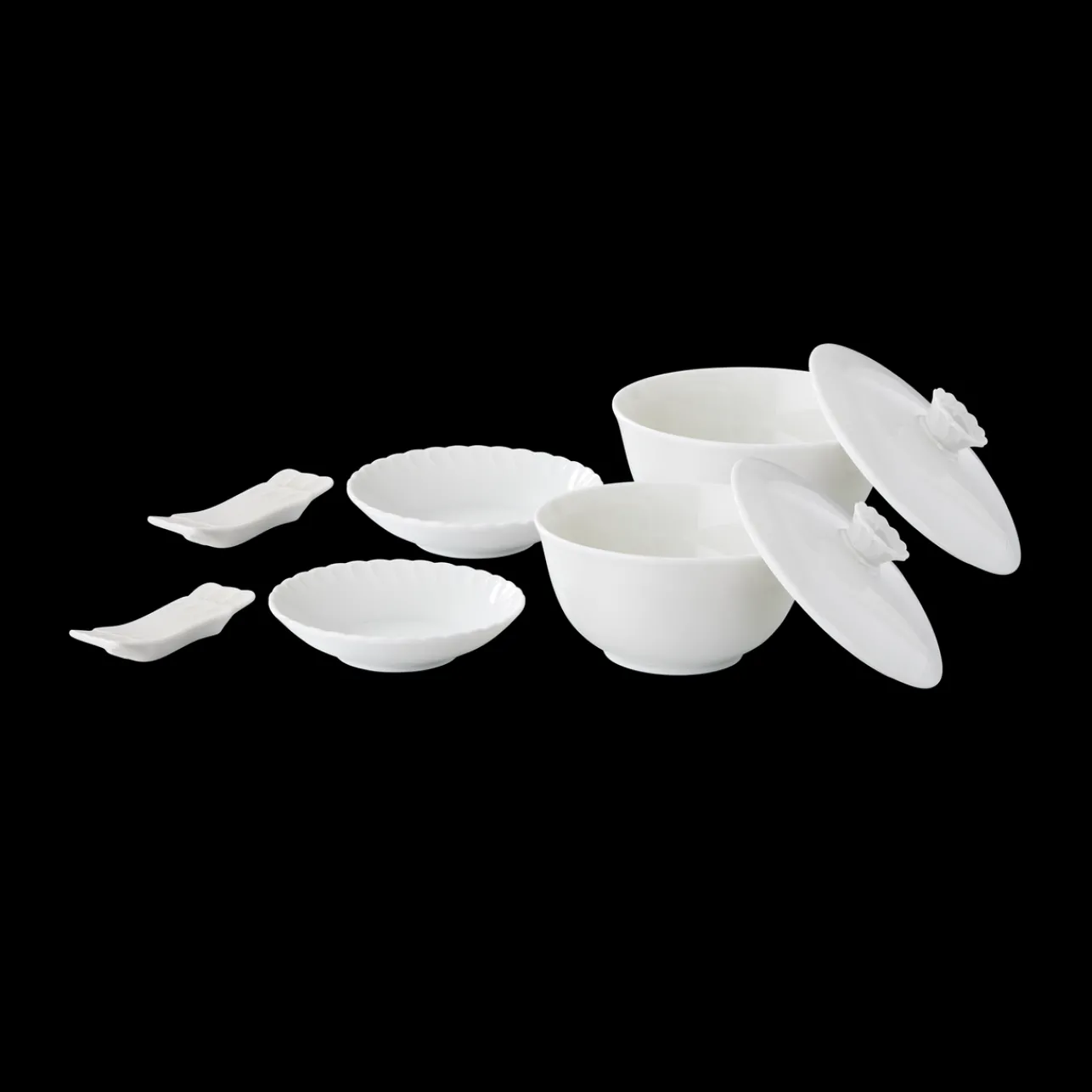 Buccellati ROUCHE WHITE PORCELAIN ASIA SET