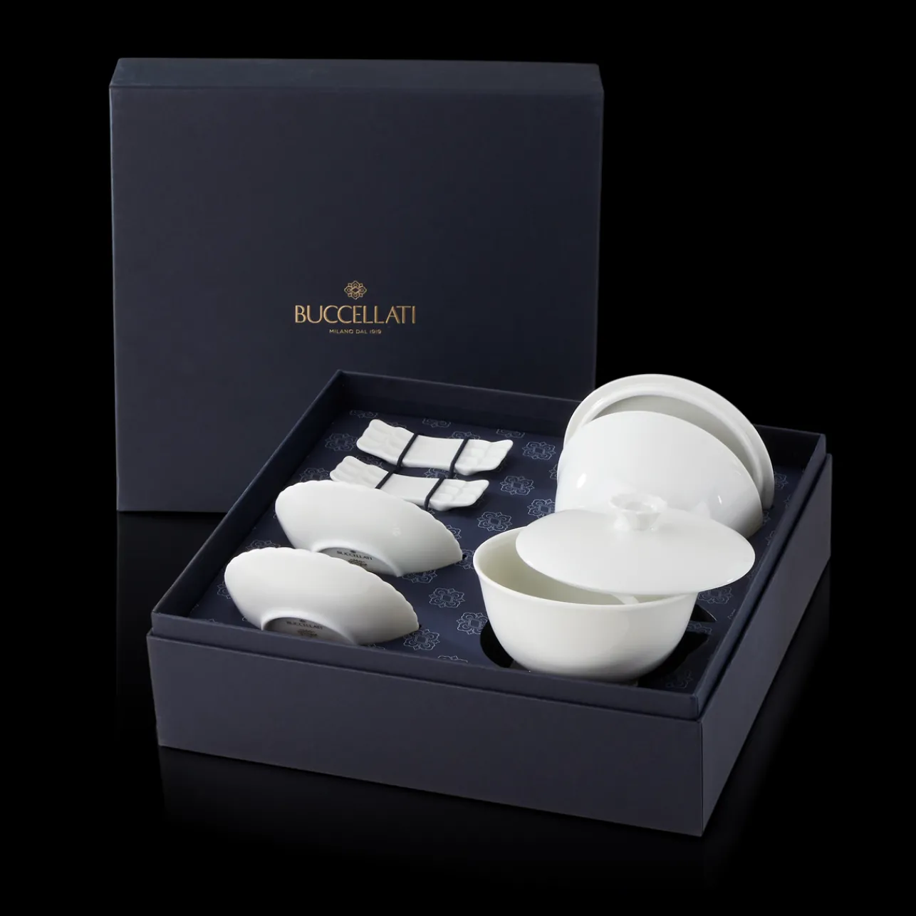 Buccellati ROUCHE WHITE PORCELAIN ASIA SET