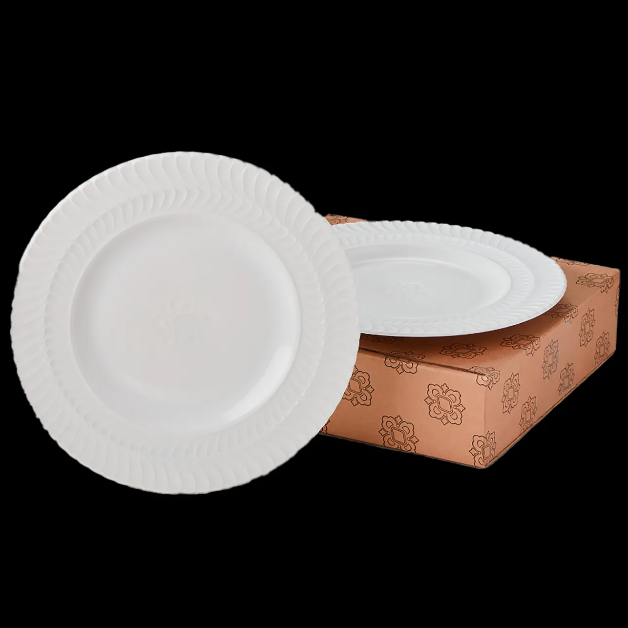 Buccellati ROUCHE WHITE PORCELAIN DESSERT PLATE