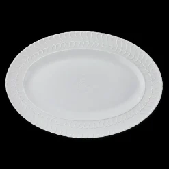 Buccellati ROUCHE WHITE PORCELAIN SERVING PLATE
