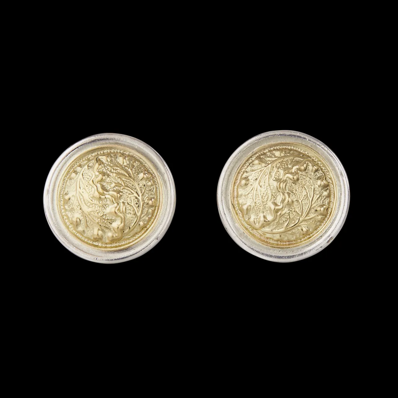 Buccellati SILVER AND YELLOW GOLD CUFFLINKS